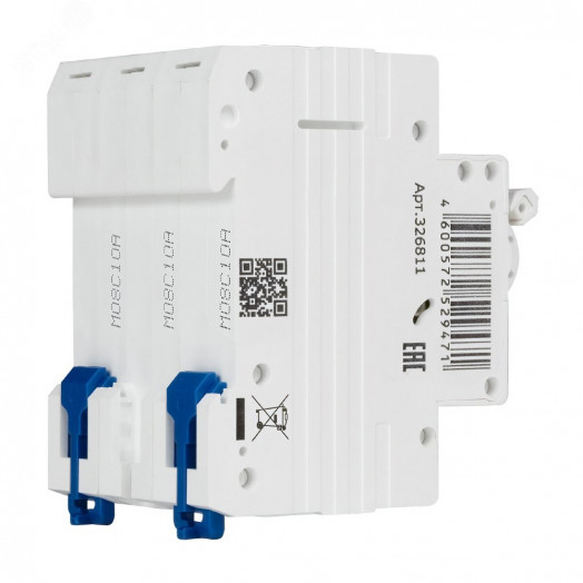 Выключатель автоматический трехполюсный 10А C 4,5кА AC OptiDin BM63-3C10-4,5-УХЛ3