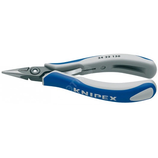 Прецизионные плоскогубцы захватные для электроники вороненые 135 мм