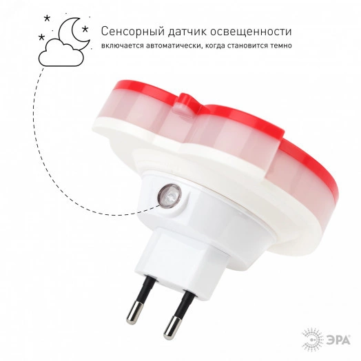 Ночник NN-627-LS-R красный (12/48/384)