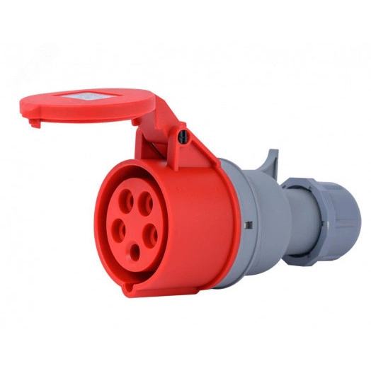 Розетка переносная 3Р+РЕ+N 32А 380В IP44 РП-103