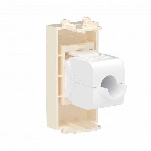 Avanti Компьютерная розетка RJ-45 без шторки модульная, кат.6А,  Ванильная дымка, 1 модуль