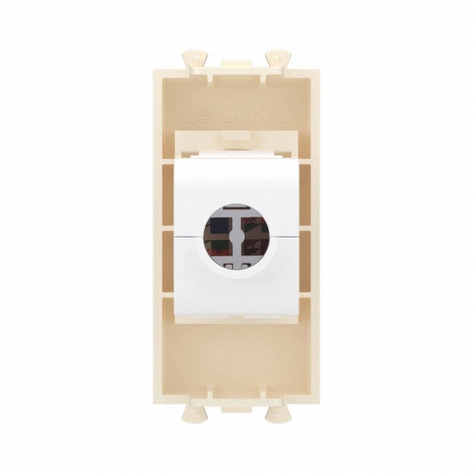 Avanti Компьютерная розетка RJ-45 без шторки модульная, кат.6А,  Ванильная дымка, 1 модуль