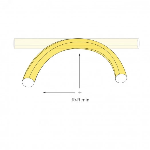 Лента герметичная MOONLIGHT-SIDE-A336-D25mm 24V Warm2300 360deg (14.4 W/m, IP65, 2835, 5m, wire x1) (Arlight, Вывод кабеля боковой)