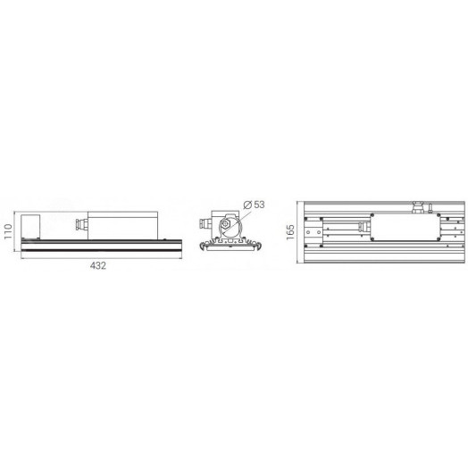 Светодиодный светильник Diora Unit DC Ex 110/12500 Д120 4K консоль