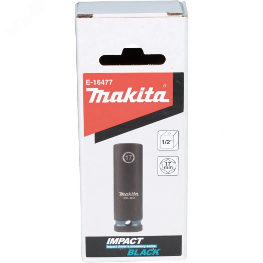 Головка торцовая ударная удлиненная Impact Black 1/2'' 17x81,5 мм