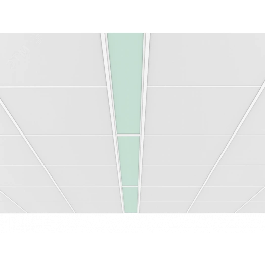 Светильник светодиодный VARTON C350/UGL медицинский встраиваемый/накладной 45 Вт CRI90 4000 K 1195х295х68 мм рассеиватель закаленное стекло IP54