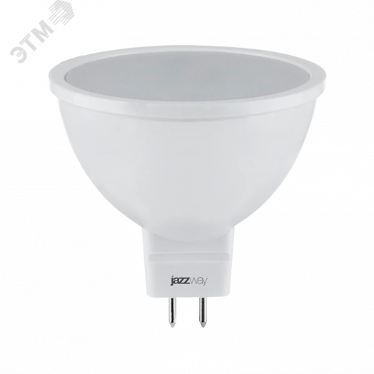 Лампа светодиодная LED 10Вт MR16 GU5.3 теплый низковольт. 12-24V JazzWay