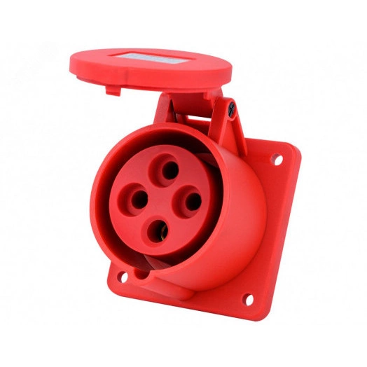 Розетка для скрытой проводки 3Р+РЕ 16А 380В IP44 РЩ-103