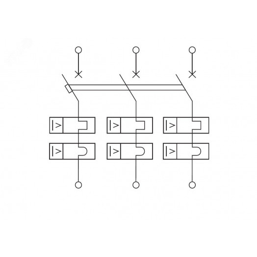 Выключатель автоматический трехполюсный 4А B MD63H-3PB4 10кА