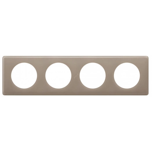 Celiane. Рамка 4-постовая. Цвет  Кофейный глянец