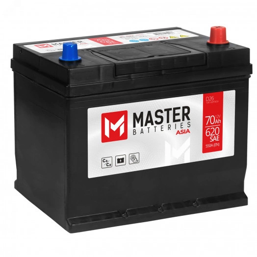 Аккумулятор автомобильный MASTER BATTERIES Asia 70Ah R+