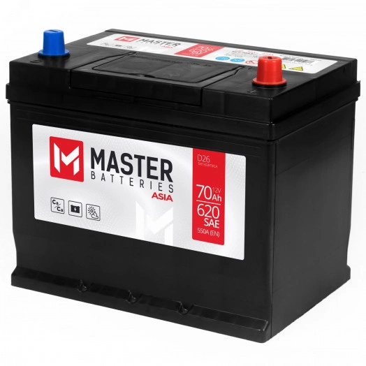 Аккумулятор автомобильный MASTER BATTERIES Asia 70Ah R+
