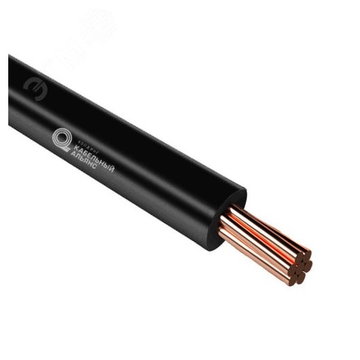 Провод НВ-4 0.35 черный 600в