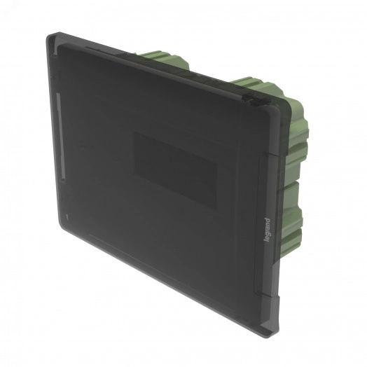 Щит распределительный встраиваемый ЩРв Practibox3 1х8м земля+нейтраль прозрачная дверь