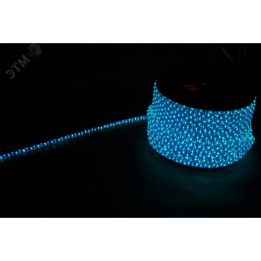 Дюралайт LEDх72/м синий/белый трехжильный кратно 2м бухта 50м