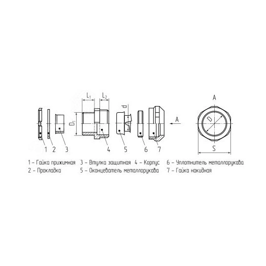 Муфта вводная ВМ (INOX) 20