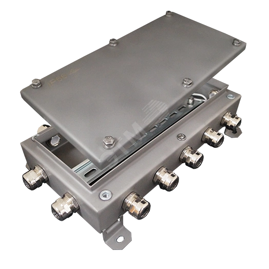 Коробка монтажная электротехническая общего назначения КМ IP66-1530 из нержавеющей стали, количество вводов 14