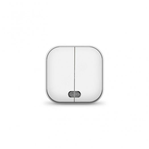 Выключатель двухклавишный с подсветкой серия IONICH, о/у, 10А, 220В, белый (еврослот)