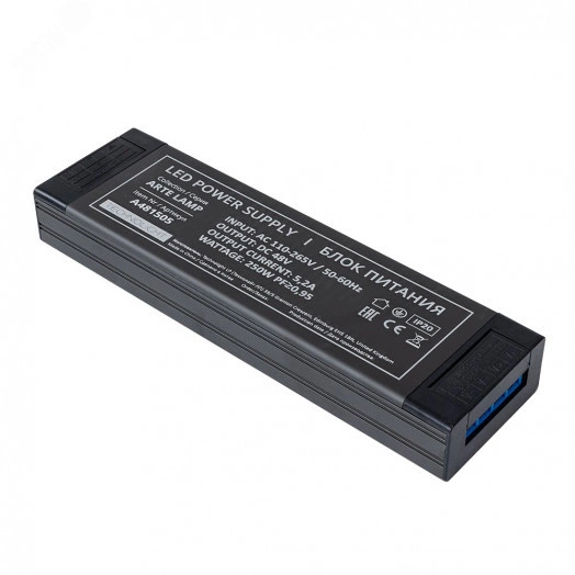Блок питания 48V 300W 5.2А Arte Lamp PRO A481505 Алюминий Серый
