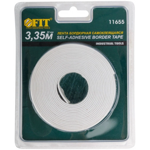 Лента бордюрная, самоклеющаяся, водостойкая, 11 мм х 11 мм х 3,35 м