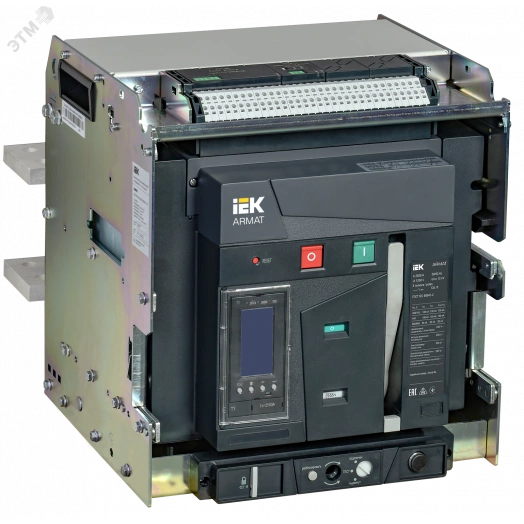 ARMAT Воздушный автоматический выключатель выдвижного исполнения 3P типоразмер E 100кА 2500А расцепитель TY с комплектом аксессуаров 220В: мотор привод катушка включения катушка отключения
