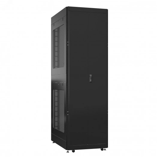 Шкаф серверный 42U 800х1000 передняя дверь: одностворчатая перфорированная IP20. задняя дверь: без. боковые панели: перфорированные. цвет: черный RAL9005 