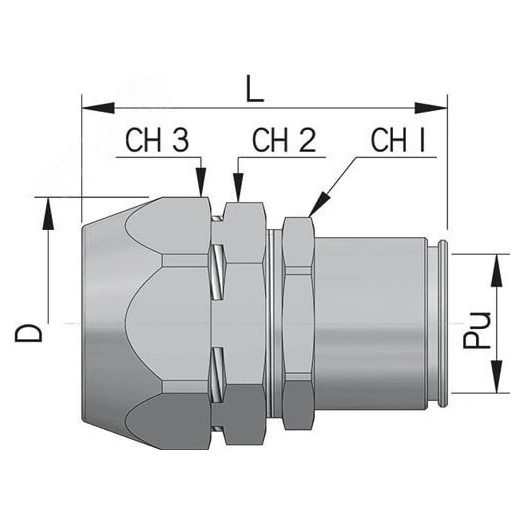 Муфта металлорукав в изоляции в оплетке DN 40-труба DN40 IP66