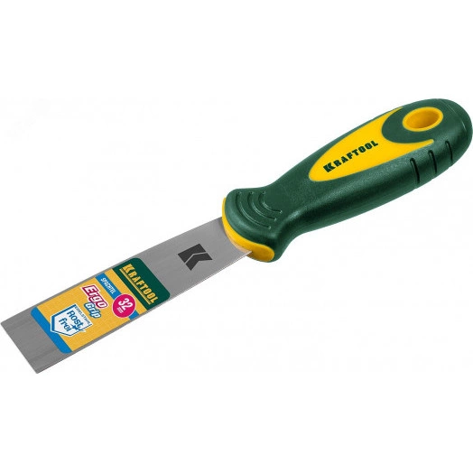 Шпательная лопатка с 2-компонент ручк, профилиров нержав полотно, 32мм