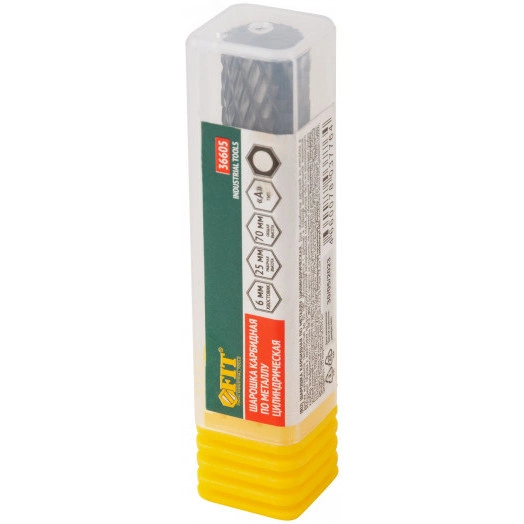 Шарошка карбидная, штифт 6 мм, тип ''А'', цилиндрическая 12х25х70 мм