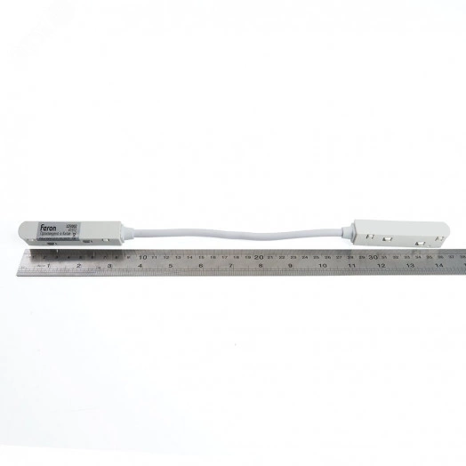 Соединитель-коннектор гибкий белый для низковольтного шинопровода