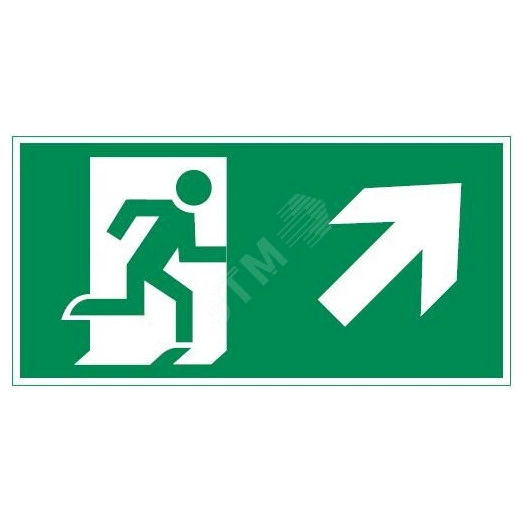Пиктограмма ФИГУРА/СТРЕЛКА ВПРАВО ВВЕРХ 300х150мм для аварийно-эвакуационного светильника Vision/IP65 Basic
