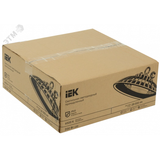 Светильник ДСП 3010 PRO 200Вт 60гр 6500К IP65 алюминий IEK