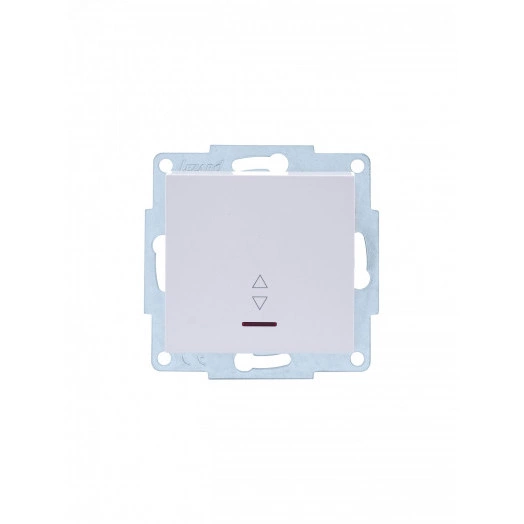 VESNA Выключатель проходной с подсветкой белый