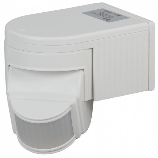 Датчик движения белый макс. нагрузка 1100Вт угол обзора 180град. дальность 12м IP44 MD 012