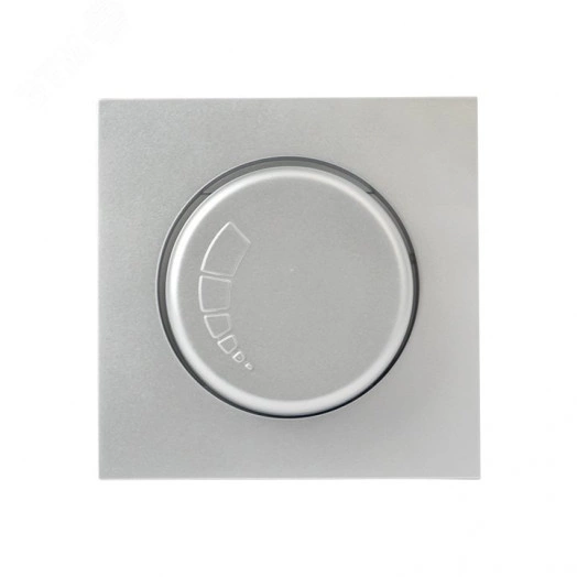 Валенсия лицевая панель светорегулятора 600W 220В сталь