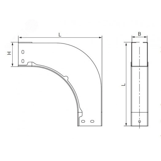 Угол вертикальный внешний 90 градусов 35х400, в комплекте с крепежными элементами и соединительными пластинами, необходимыми длямонтажа