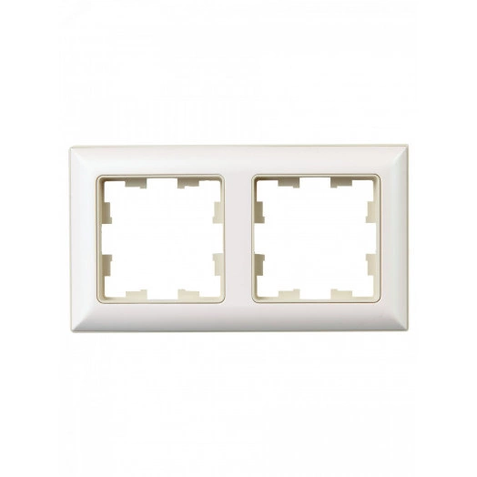 BRITE Рамка 2 поста РУ-2-Бр бежевый/жемчуг IEK