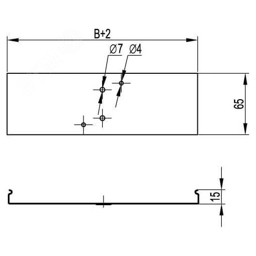 Накладка CGC для крышки лотка основание 600мм