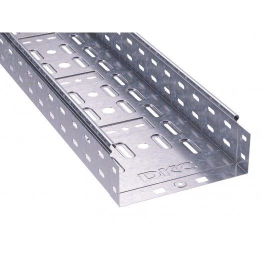 Лоток перфорированный 200х80х3000 цинк-ламельный