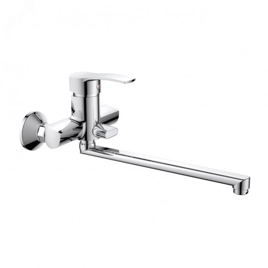 Смеситель для ванны шаровый с длинным поворотным изливом, латунь