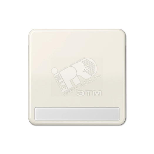 Клавиша для выключателя и кнопки с полем для надписи слоновая кость