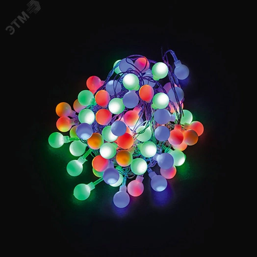 Гирлянда Шарики 40LED мульти 1.5м