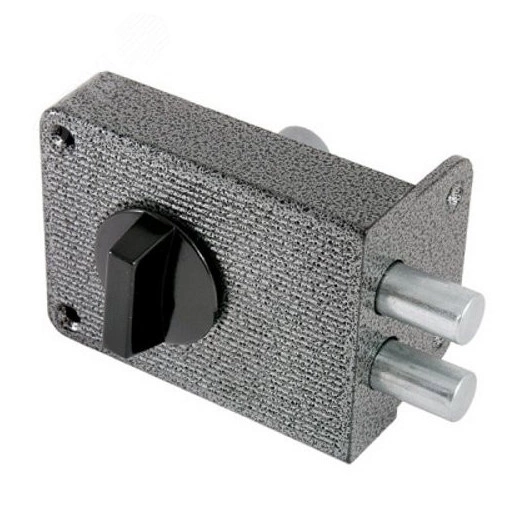 Замок накладной цилиндровый для деревянных дверей, АЛЛЮР ЗН 1-3А античное серебро