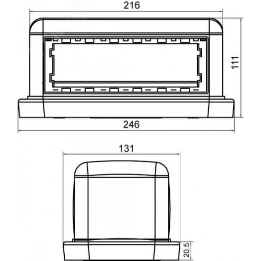 Башенка BUS 12 модулей белая