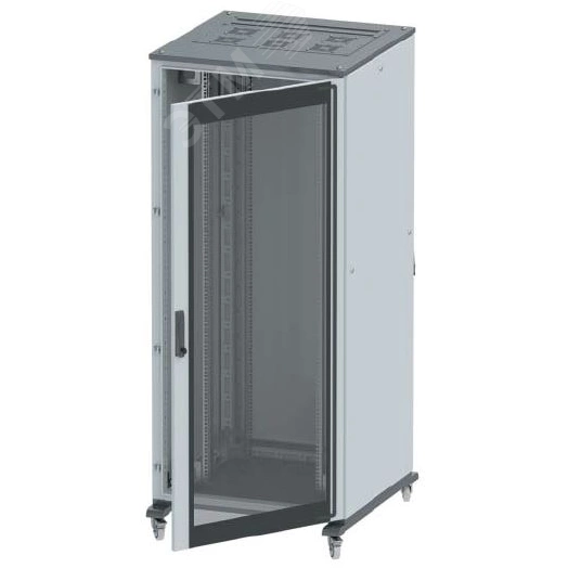Напольный шкаф 38U Ш600хГ600 передняя дверь стекло, задняя глухая дверь,крыша укомплектована вводом и заглушками