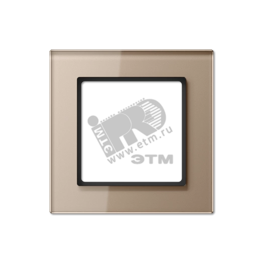 Рамка 1-я для горизонтальной/вертикальной установки  Серия- ACreation  Материал- стекло  Цвет- шампань