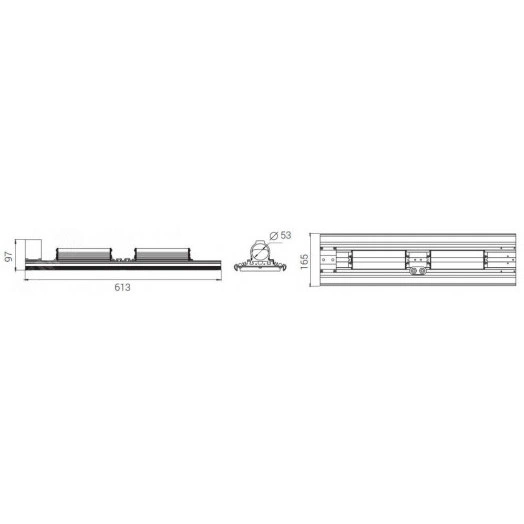 Светодиодный светильник Diora Unit PRO 190/28000 Ш3 3K консоль