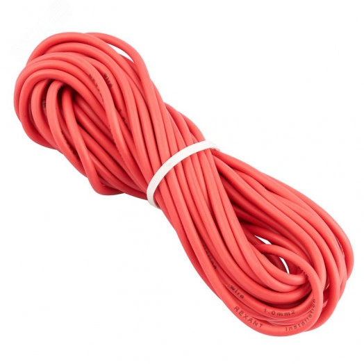 Провод автомобильный ПГВА/ПВАМ 1х1,00 мм красный, мини-бухта 5 метров,