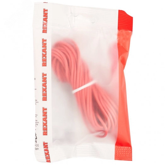 Провод автомобильный ПГВА/ПВАМ 1х1,00 мм красный, мини-бухта 5 метров,