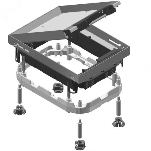 Прямоугольный лючок, нержавеющая сталь